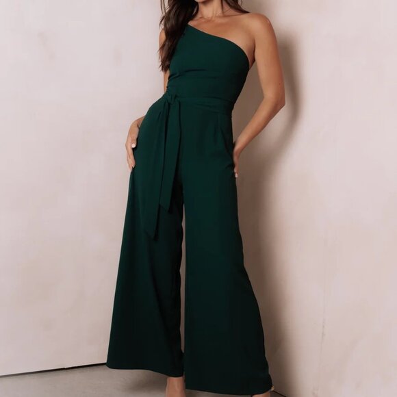 Leyton Jumpsuit - Emerald - Picture 1 of 6